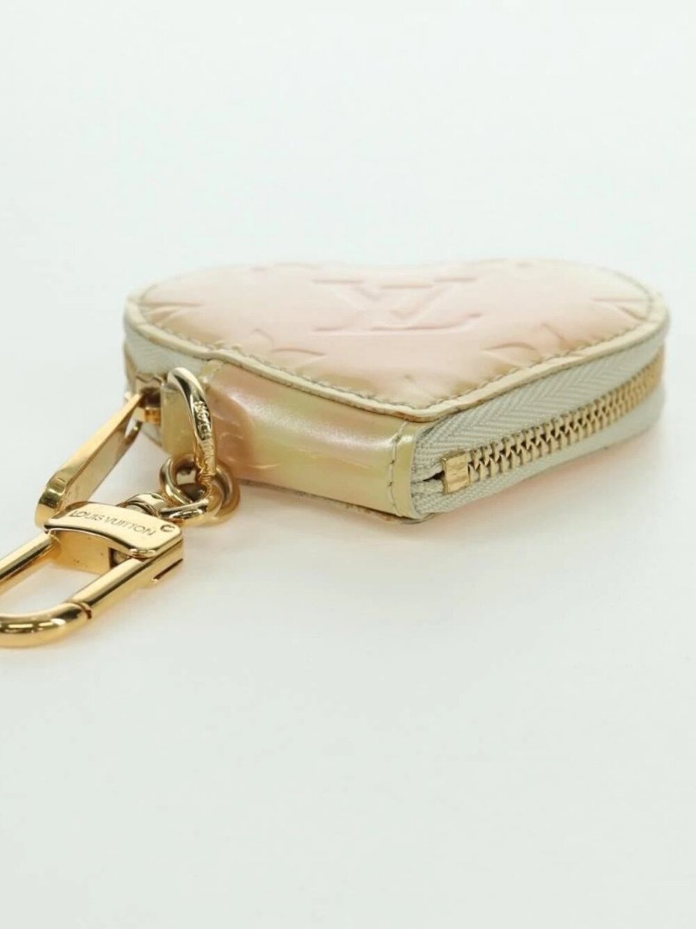 LOUIS VUITTON Vernis heart Mini Coeur Coin Purse Broncorail M91486 Auth ARZ172A - Picture 6 of 15